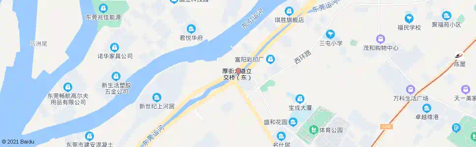 东莞南阁大桥路口_公交站地图_东莞公交_妙搜公交查询2025