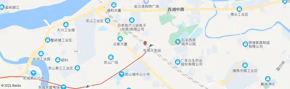 东莞廖岗村_公交站地图_东莞公交_妙搜公交查询2025