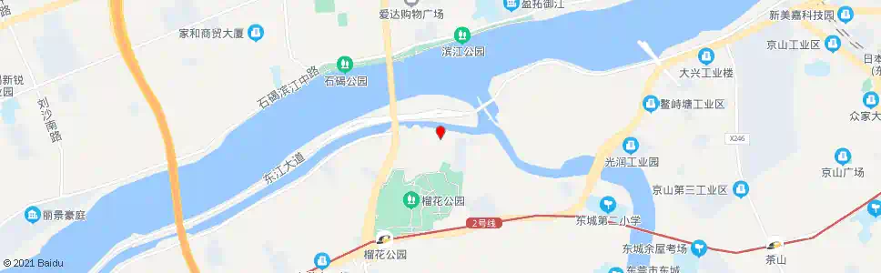 东莞榴花东街_公交站地图_东莞公交_妙搜公交查询2025