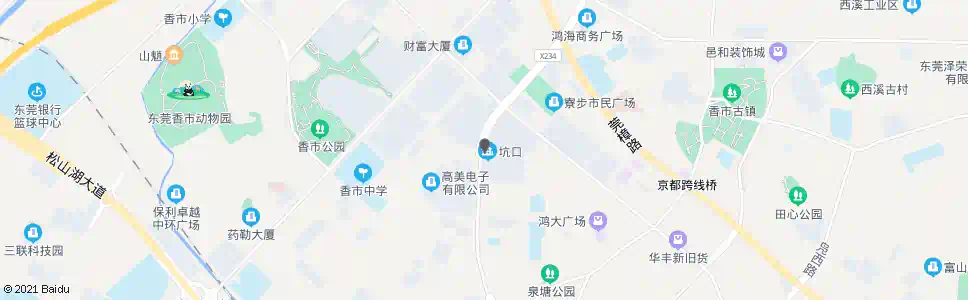 东莞坑口牌坊_公交站地图_东莞公交_妙搜公交查询2025