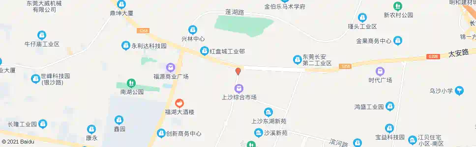 东莞上沙卫生站_公交站地图_东莞公交_妙搜公交查询2025