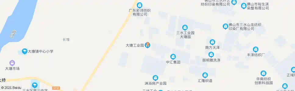 佛山大塘工业园_公交站地图_佛山公交_妙搜公交查询2025