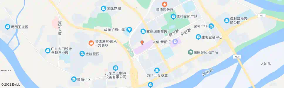佛山顺德大良候机楼_公交站地图_佛山公交_妙搜公交查询2025