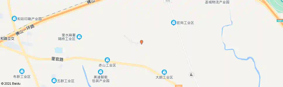 佛山赤山长塘_公交站地图_佛山公交_妙搜公交查询2025