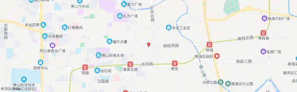 佛山桂园市场_公交站地图_佛山公交_妙搜公交查询2025