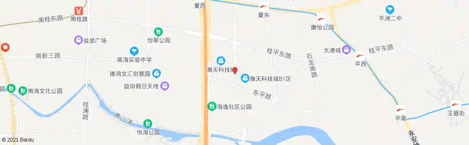 佛山瀚天电子科技城总站_公交站地图_佛山公交_妙搜公交查询2025