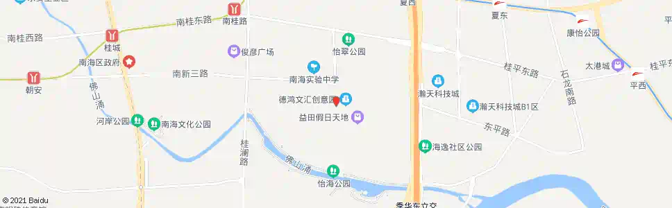佛山华翠南路南_公交站地图_佛山公交_妙搜公交查询2025