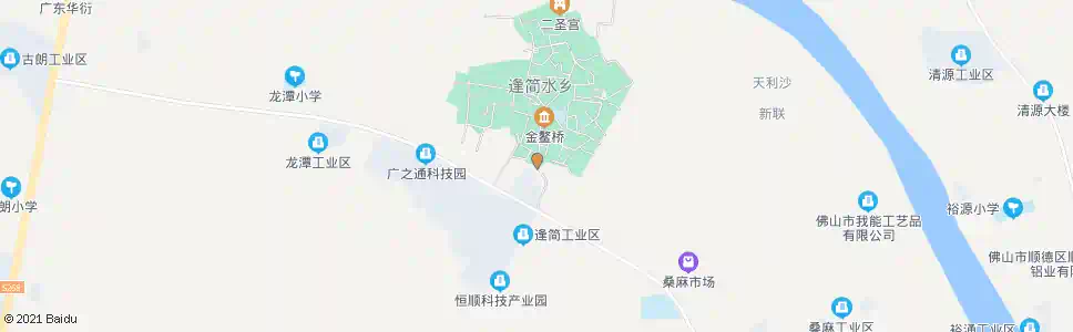佛山逢简后街_公交站地图_佛山公交_妙搜公交查询2025