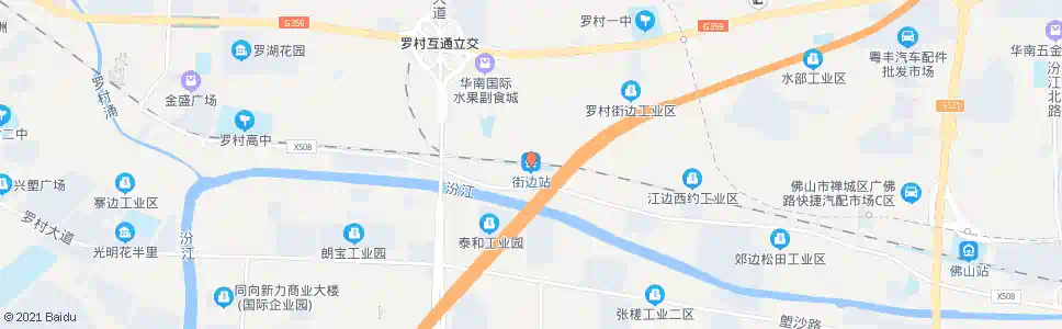 佛山街边_公交站地图_佛山公交_妙搜公交查询2025