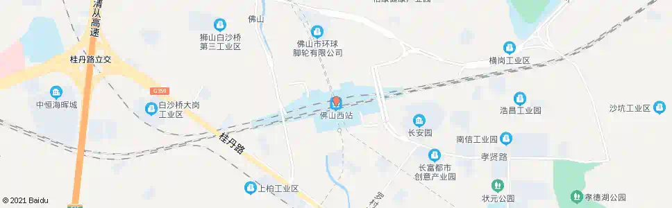佛山西站_公交站地图_佛山公交_妙搜公交查询2025