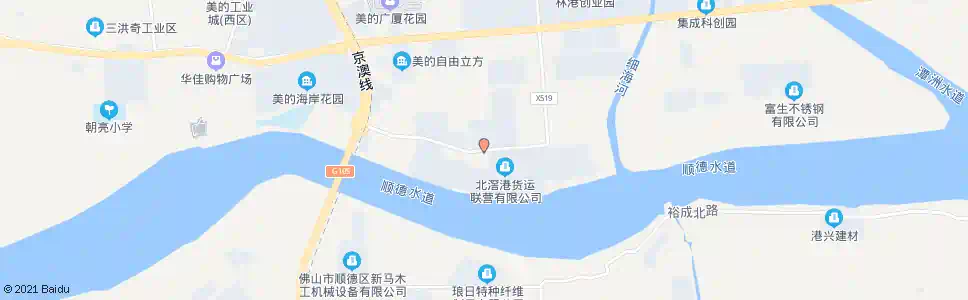 佛山北滘港员工村_公交站地图_佛山公交_妙搜公交查询2025