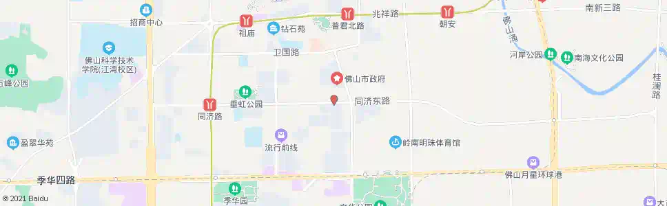 佛山市政府南门_公交站地图_佛山公交_妙搜公交查询2025
