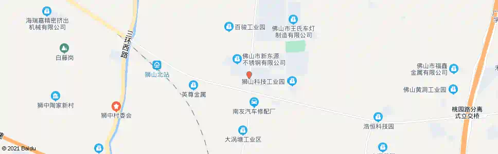 佛山兴业桃园路口_公交站地图_佛山公交_妙搜公交查询2025