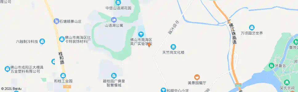 佛山中信山语湖_公交站地图_佛山公交_妙搜公交查询2025