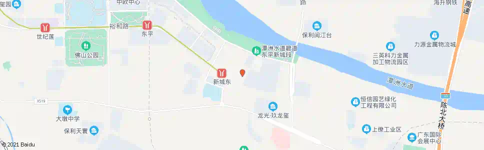 佛山新城文化中心东_公交站地图_佛山公交_妙搜公交查询2025