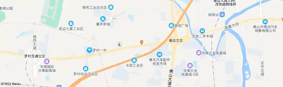 佛山东成大道_公交站地图_佛山公交_妙搜公交查询2025