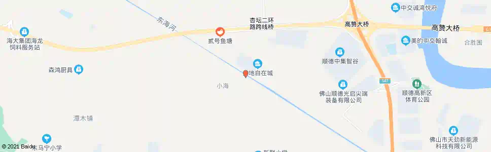佛山小海村_公交站地图_佛山公交_妙搜公交查询2025