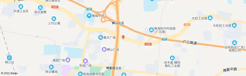 佛山狮山高速路口_公交站地图_佛山公交_妙搜公交查询2025