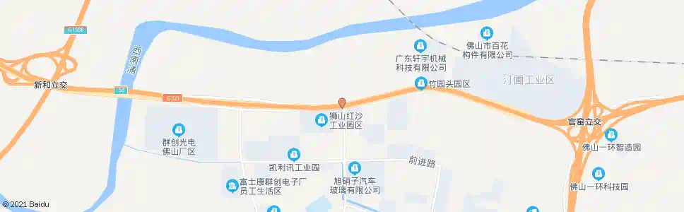 佛山红沙路口_公交站地图_佛山公交_妙搜公交查询2025