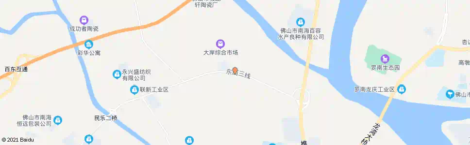 佛山大岸村口_公交站地图_佛山公交_妙搜公交查询2025