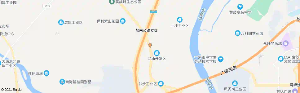 佛山上沙村_公交站地图_佛山公交_妙搜公交查询2025