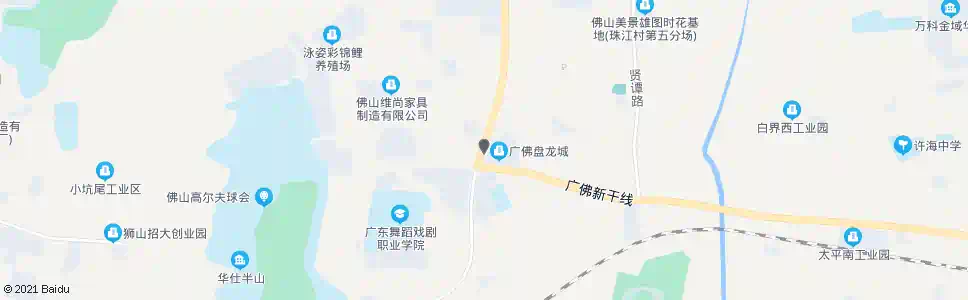 佛山虹岭新干线路口_公交站地图_佛山公交_妙搜公交查询2025