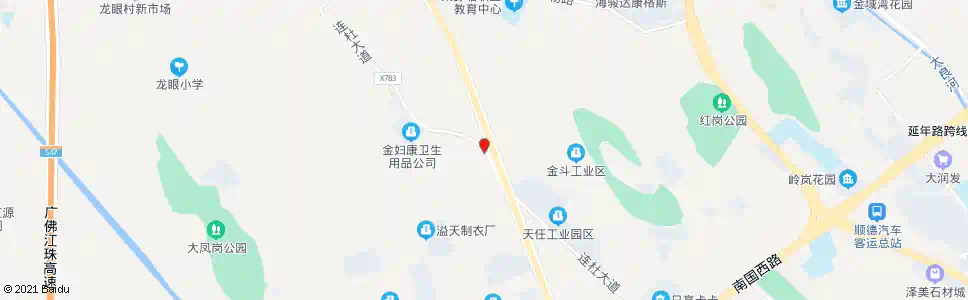 佛山连村市场_公交站地图_佛山公交_妙搜公交查询2025
