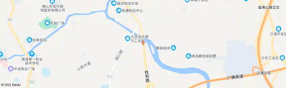 佛山大冲桥_公交站地图_佛山公交_妙搜公交查询2025