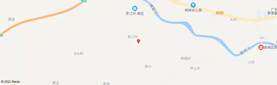 佛山瓮江村_公交站地图_佛山公交_妙搜公交查询2025