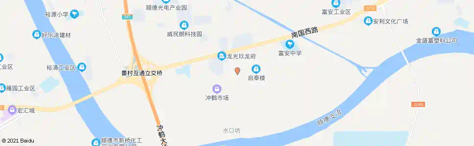 佛山新裕大道路口_公交站地图_佛山公交_妙搜公交查询2025
