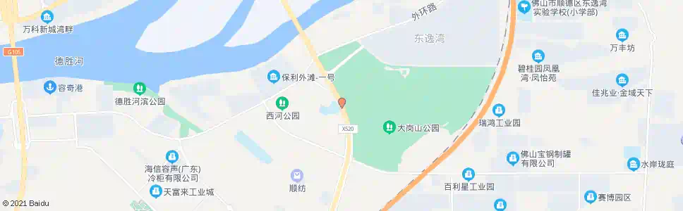 佛山德胜大桥收费站_公交站地图_佛山公交_妙搜公交查询2025