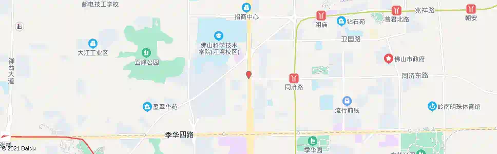 佛山花地大道中_公交站地图_佛山公交_妙搜公交查询2025