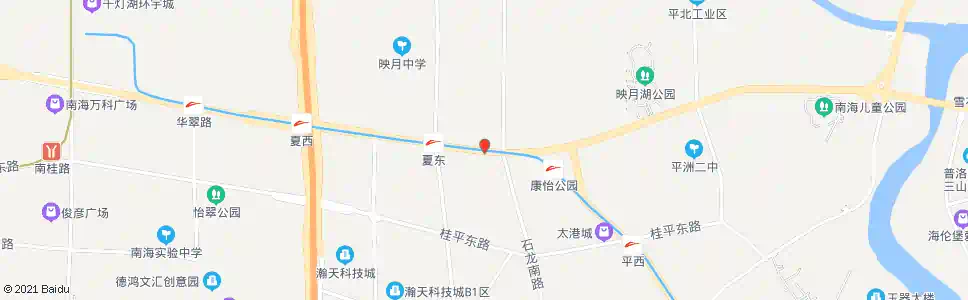 佛山夏东_公交站地图_佛山公交_妙搜公交查询2025