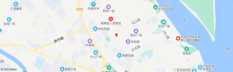 佛山荷城市场_公交站地图_佛山公交_妙搜公交查询2025