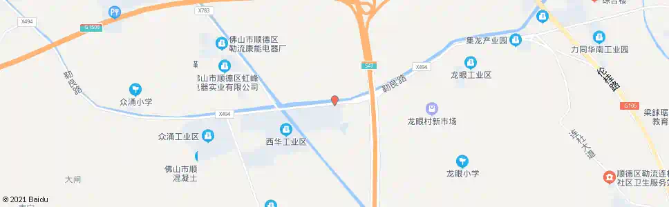 佛山西华村_公交站地图_佛山公交_妙搜公交查询2025