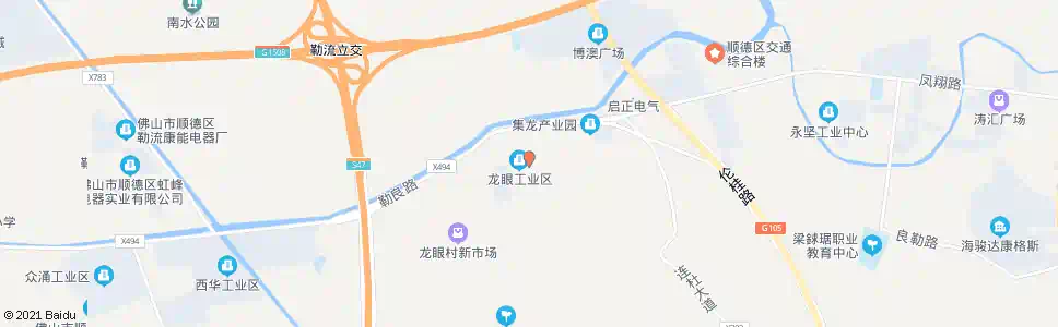 佛山龙眼工业区_公交站地图_佛山公交_妙搜公交查询2025