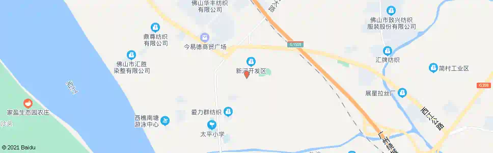 佛山新河市场南_公交站地图_佛山公交_妙搜公交查询2025