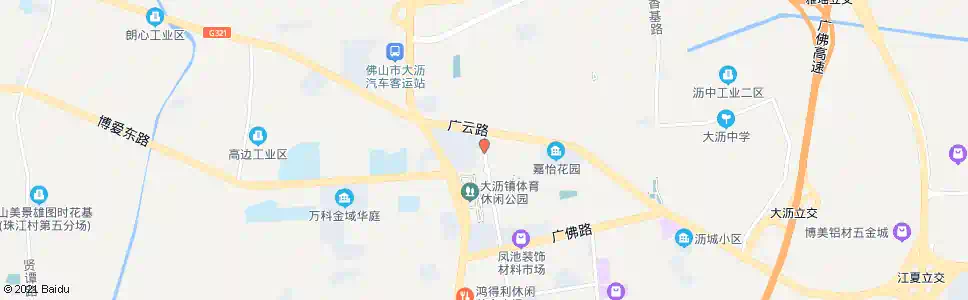 佛山新城大道北_公交站地图_佛山公交_妙搜公交查询2025