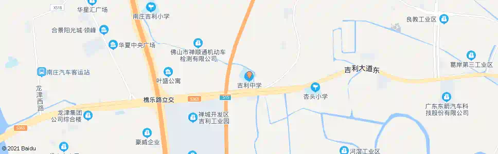 佛山吉利中学_公交站地图_佛山公交_妙搜公交查询2025