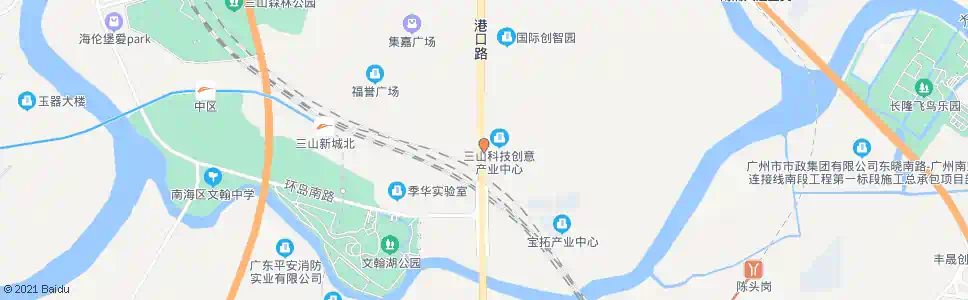 佛山大江路南_公交站地图_佛山公交_妙搜公交查询2025