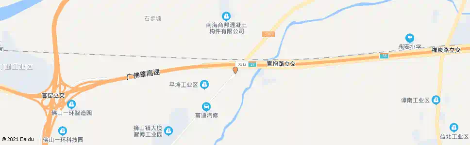 佛山鸪东村口_公交站地图_佛山公交_妙搜公交查询2025