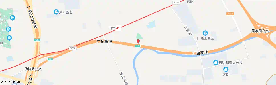 佛山仙涌市场_公交站地图_佛山公交_妙搜公交查询2025