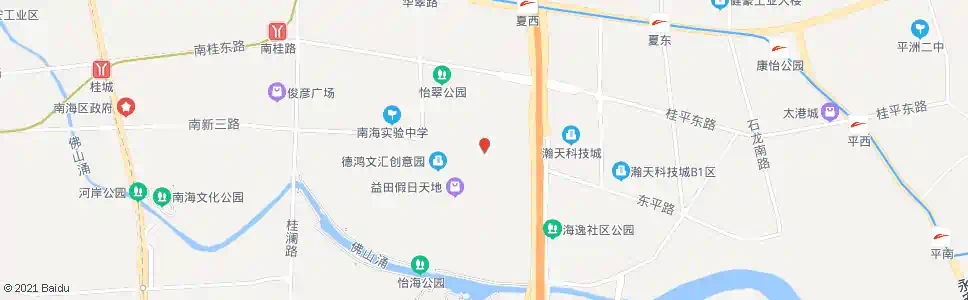 佛山怡翠馨园南_公交站地图_佛山公交_妙搜公交查询2025