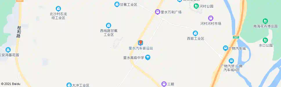 佛山里水客运站_公交站地图_佛山公交_妙搜公交查询2025