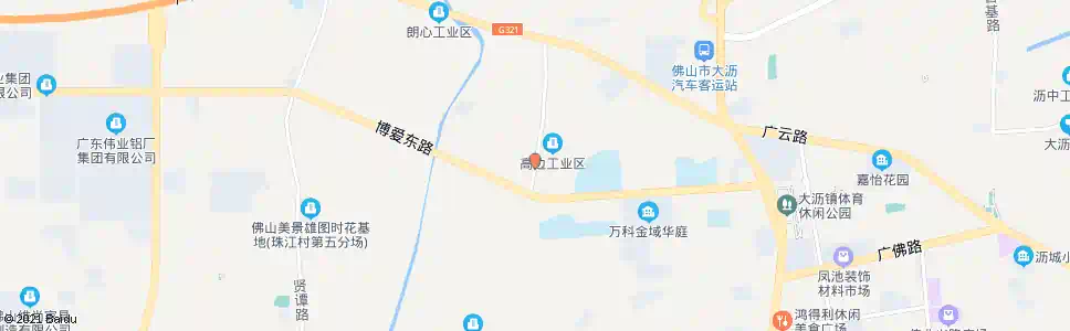 佛山富强北路南_公交站地图_佛山公交_妙搜公交查询2025