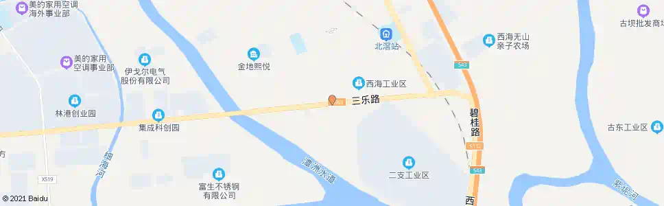 佛山西海东一村_公交站地图_佛山公交_妙搜公交查询2025