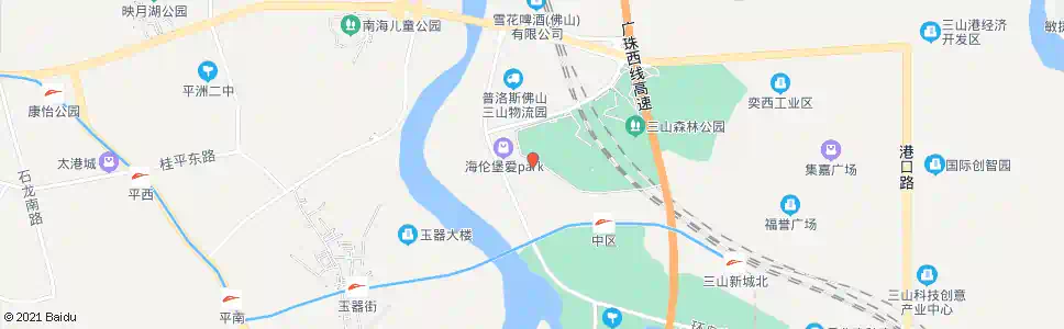 佛山傍江西村_公交站地图_佛山公交_妙搜公交查询2025