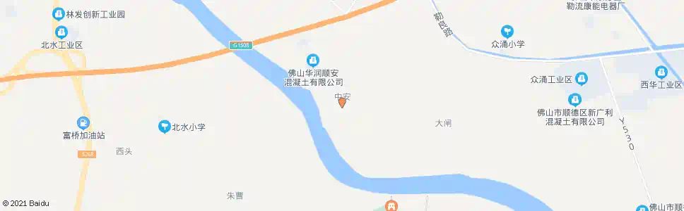 佛山中安站_公交站地图_佛山公交_妙搜公交查询2025