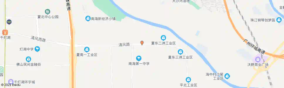 佛山夏东三洲_公交站地图_佛山公交_妙搜公交查询2025