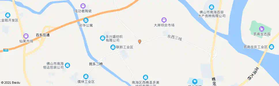 佛山大新路(崇北路口)_公交站地图_佛山公交_妙搜公交查询2025